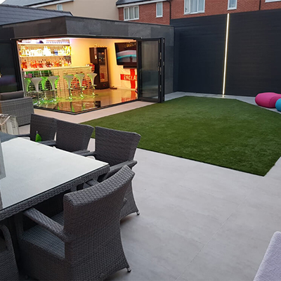 Garden Bar with shelving