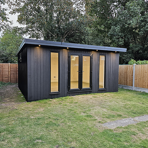 black garden room